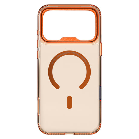 Apple iPhone 17 Pro Kılıf M-safe Şarj Özellikli Airbag Tasarımlı O-Ring Şeffaf Kajsa Trans Shield Serisi Kapak