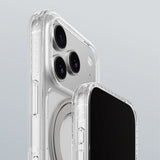 Apple iPhone 17 Pro Kılıf M-Safe Şarj Özellikli Airbag Tasarımlı Standlı AmazingThing Titan Pro MagSpin Kapak
