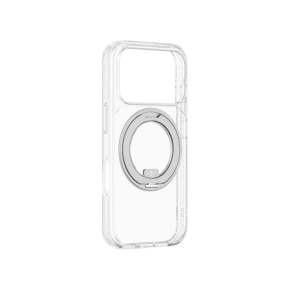 Apple iPhone 17 Pro Kılıf M-Safe Şarj Özellikli Airbag Tasarımlı Standlı AmazingThing Titan Pro MagSpin Kapak