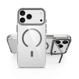 Apple iPhone 17 Pro Kılıf M-safe Şarj Özellikli Airbagli Kamera Standlı Zore Azor Kapak