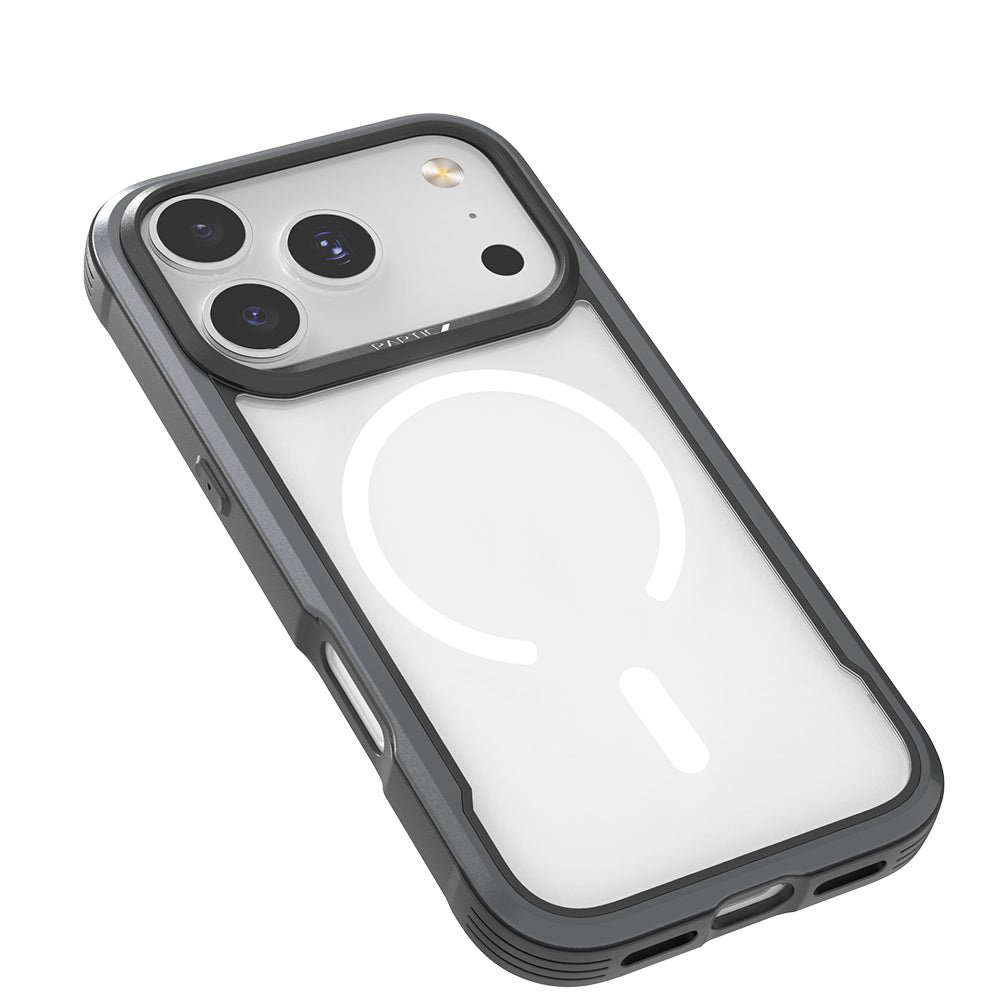 Apple iPhone 17 Pro Kılıf M-safe Şarj Özellikli Airbagli Raptic Shield Serisi Şeffaf Arka Yüzey Kapak