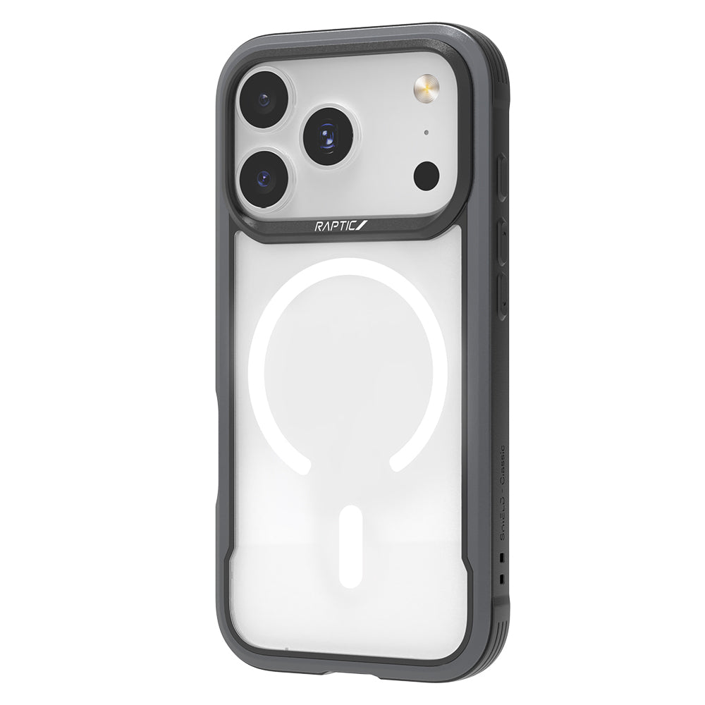 Apple iPhone 17 Pro Kılıf M-safe Şarj Özellikli Airbagli Raptic Shield Serisi Şeffaf Arka Yüzey Kapak
