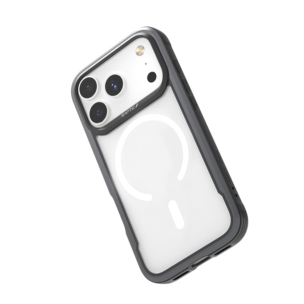 Apple iPhone 17 Pro Kılıf M-safe Şarj Özellikli Airbagli Raptic Shield Serisi Şeffaf Arka Yüzey Kapak