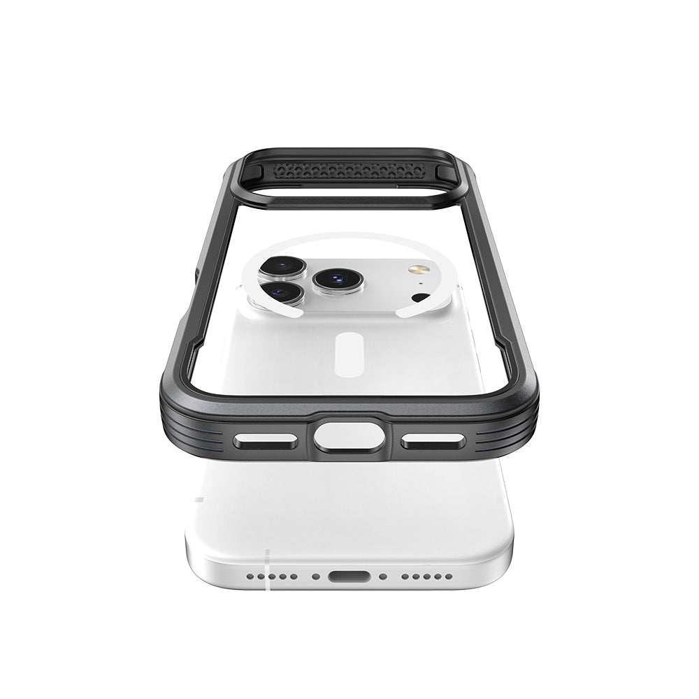 Apple iPhone 17 Pro Kılıf M-safe Şarj Özellikli Airbagli Raptic Shield Serisi Şeffaf Arka Yüzey Kapak