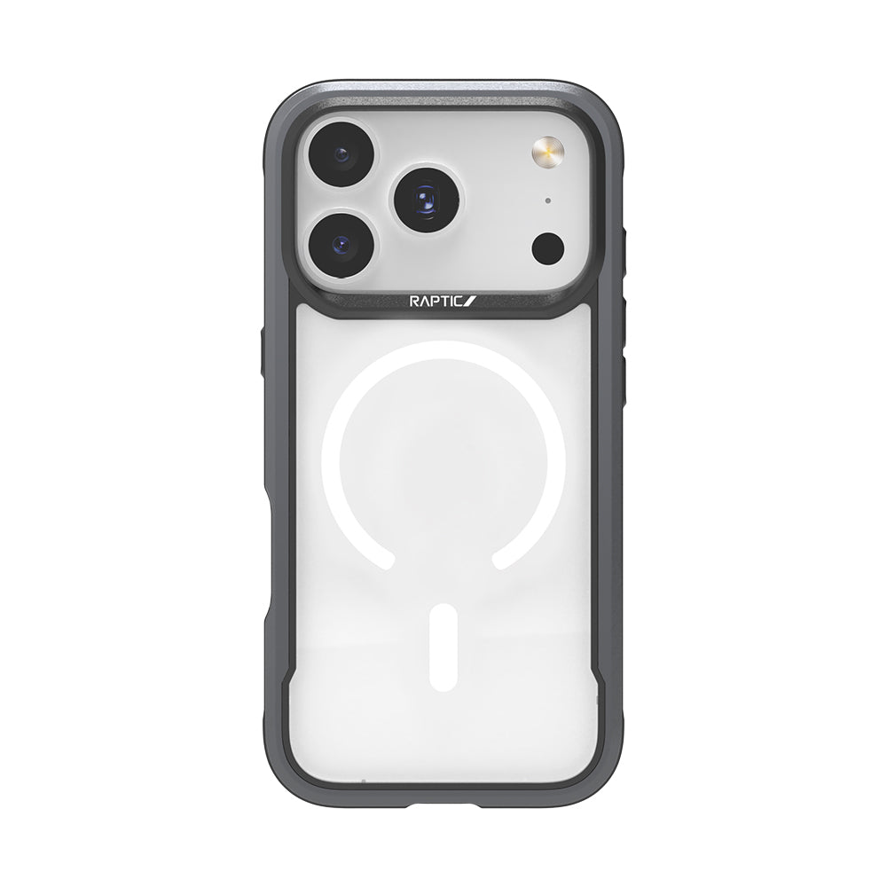 Apple iPhone 17 Pro Kılıf M-safe Şarj Özellikli Airbagli Raptic Shield Serisi Şeffaf Arka Yüzey Kapak