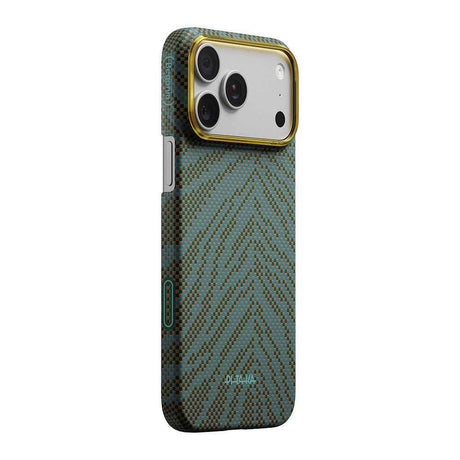 Apple iPhone 17 Pro Kılıf M-safe Şarj Özellikli Aramid Karbon Fiber Pitaka Breath of Veins Serisi Kapak