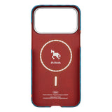 Apple iPhone 17 Pro Kılıf M-safe Şarj Özellikli Aramid Karbon Fiber Pitaka Edge Serisi Happiness Rides Kapak