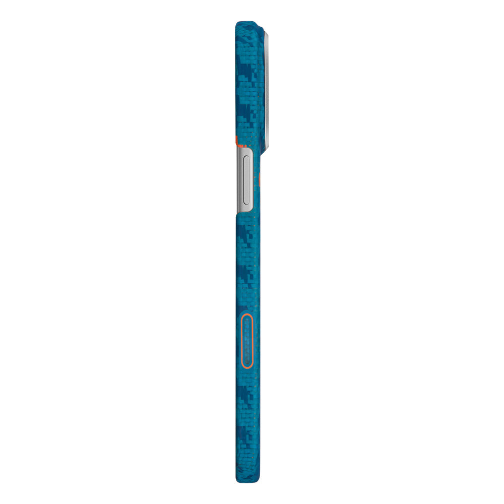 Apple iPhone 17 Pro Kılıf M-safe Şarj Özellikli Aramid Karbon Fiber Pitaka Edge Serisi Happiness Rides Kapak