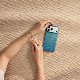 Apple iPhone 17 Pro Kılıf M-safe Şarj Özellikli Aramid Fiber Pitaka Glints of Gold Ultra Slim Serisi Kapak