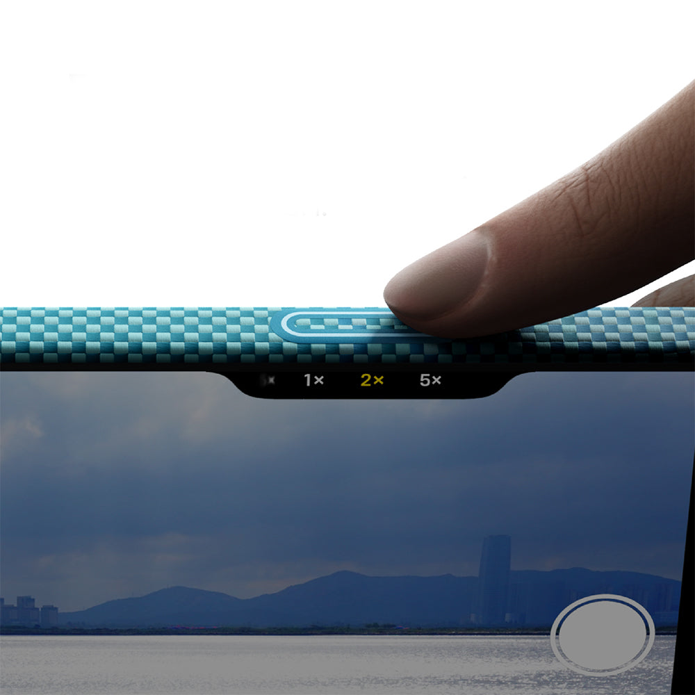 Apple iPhone 17 Pro Kılıf M-safe Şarj Özellikli Aramid Fiber Pitaka Glints of Gold Ultra Slim Serisi Kapak