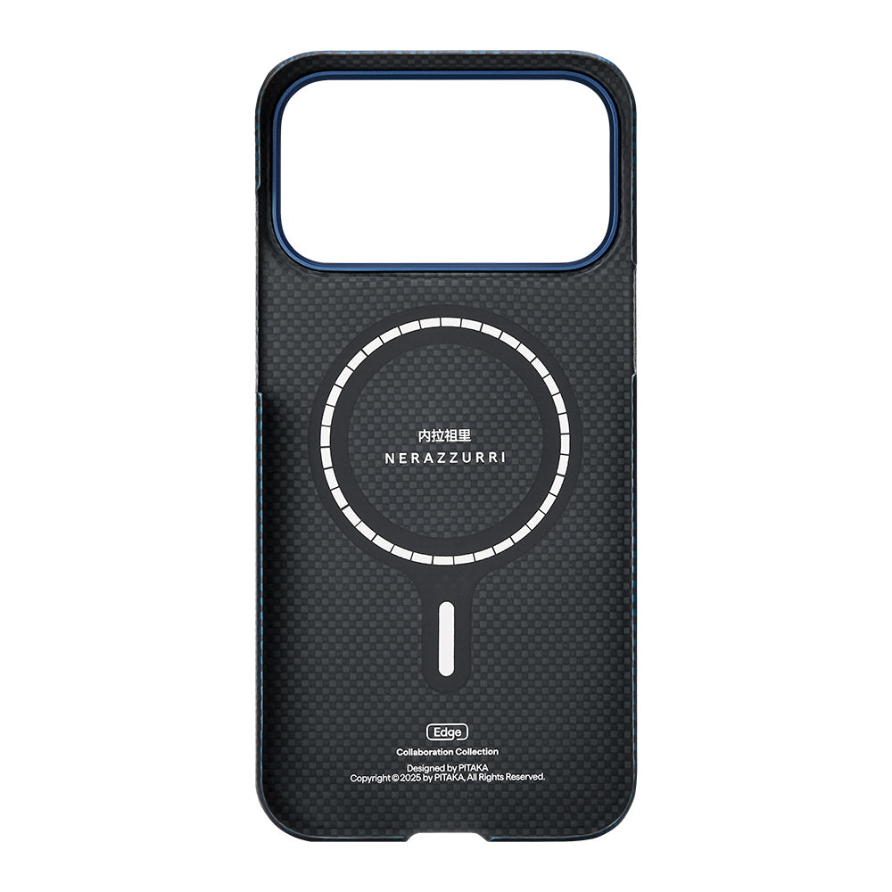 Apple iPhone 17 Pro Kılıf M-safe Şarj Özellikli Aramid Karbon Fiber Pitaka İnternazionale Milano Serisi Kapak