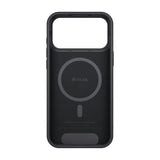 Apple iPhone 17 Pro Kılıf M-safe Şarj Özellikli Aramid Fiber Pitaka Military-Grade Classic Serisi Black-Grey Twill Kapak