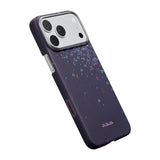Apple iPhone 17 Pro Kılıf M-safe Şarj Özellikli Aramid Karbon Fiber Pitaka Sakura Hours Serisi Kapak