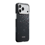 Apple iPhone 17 Pro Kılıf M-safe Şarj Özellikli Aramid Karbon Fiber Pitaka Sakura Hours Serisi Kapak
