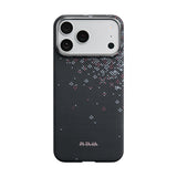 Apple iPhone 17 Pro Kılıf M-safe Şarj Özellikli Aramid Karbon Fiber Pitaka Sakura Hours Serisi Kapak