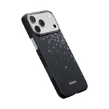Apple iPhone 17 Pro Kılıf M-safe Şarj Özellikli Aramid Karbon Fiber Pitaka Sakura Hours Serisi Kapak