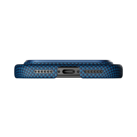 Apple iPhone 17 Pro Kılıf M-safe Şarj Özellikli Aramid Fiber Pitaka Tactile Woven Sunset-Moonrise Serisi Kapak