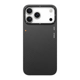 Apple iPhone 17 Pro Kılıf M-safe Şarj Özellikli Aramid Fiber Youngkit 1500D Kevlar Extreme Wing Titanyum-Gold Serisi Kapak