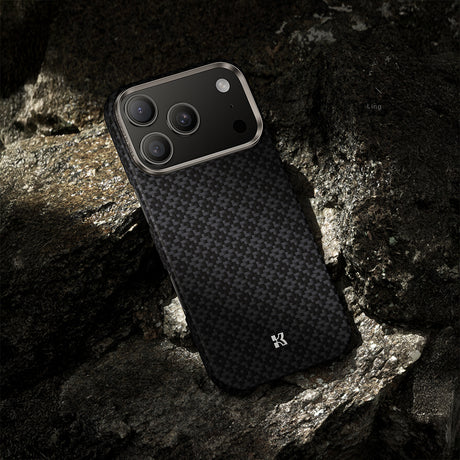 Apple iPhone 17 Pro Kılıf M-Safe Şarj Özellikli Benks ArmorAir ArmorGrid Serisi Kevlar Kapak