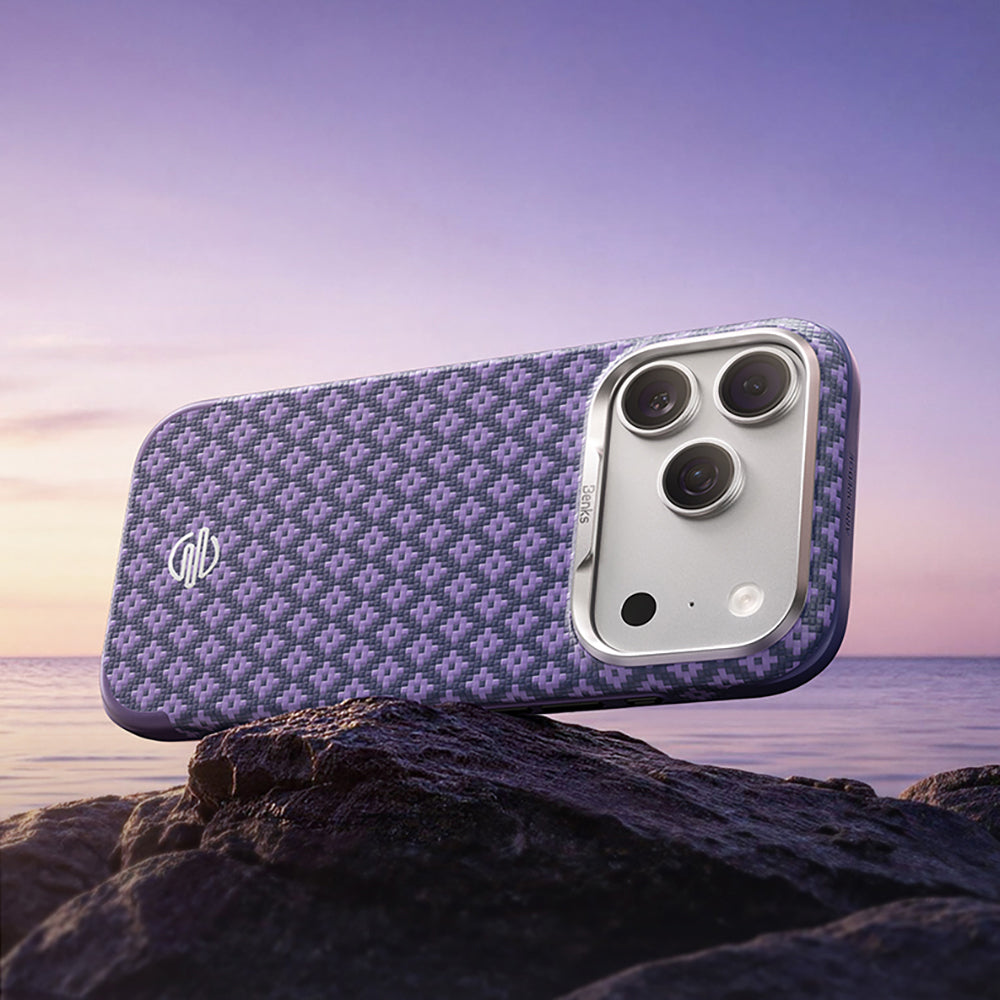 Apple iPhone 17 Pro Kılıf M-Safe Şarj Özellikli Benks ArmorPro ArmorEdge X9 Serisi Kevlar Karbon Kapak