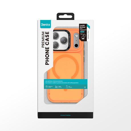 Apple iPhone 17 Pro Kılıf M-Safe Şarj Özellikli Benks C-Magnet Lucid Armor Kapak