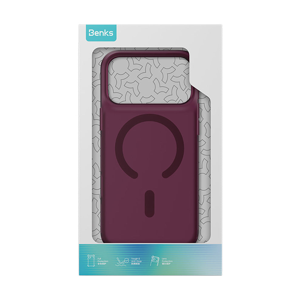 Apple iPhone 17 Pro Kılıf M-Safe Şarj Özellikli Benks C-Magnet Lucid ArmorPro Kapak