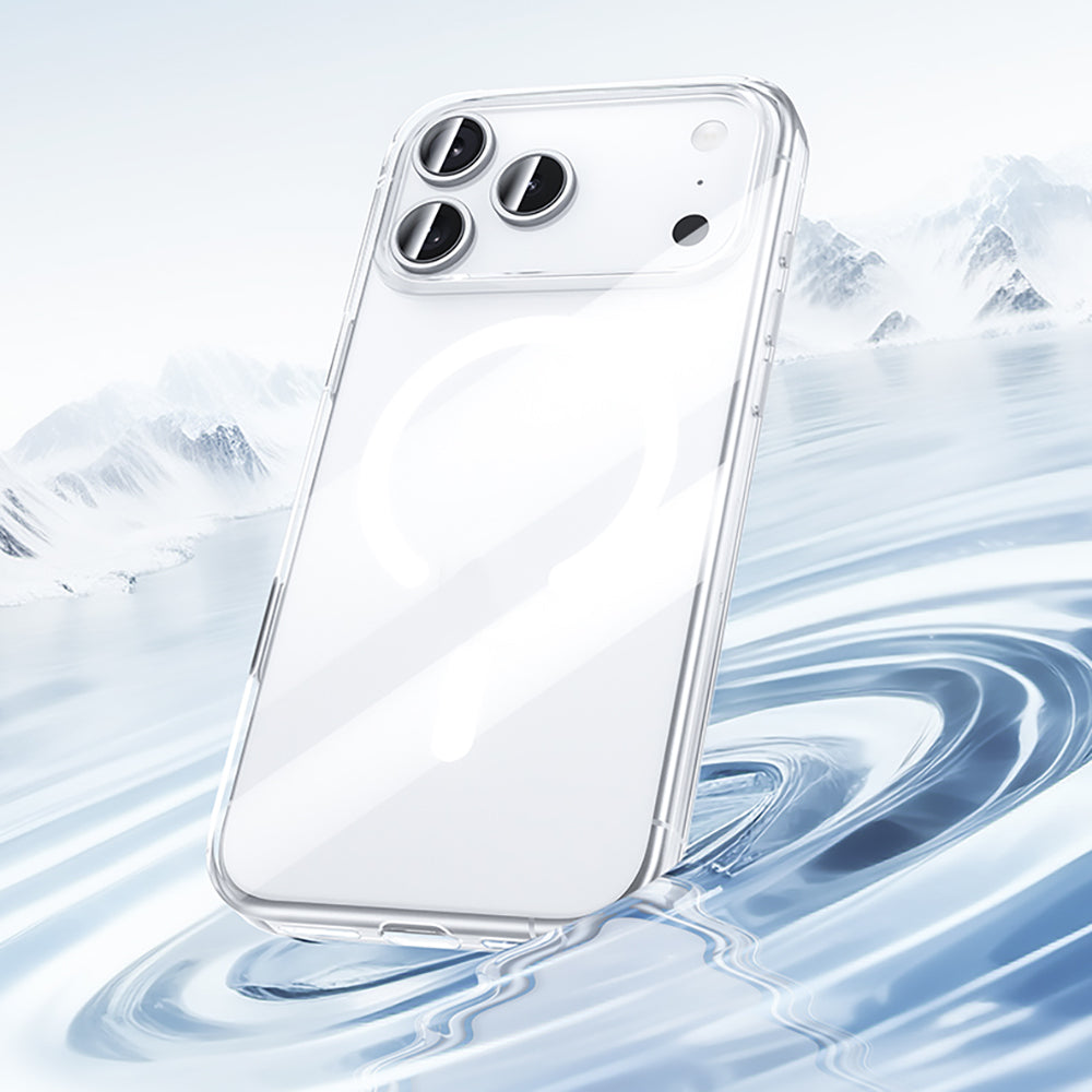 Apple iPhone 17 Pro Kılıf M-safe Şarj Özellikli Benks ​​​​​​Crystal Serisi Şeffaf Kapak