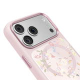 Apple iPhone 17 Pro Kılıf M-safe Şarj Özellikli Çiçek Tasarımlı Mutural Flower Serisi Kapak