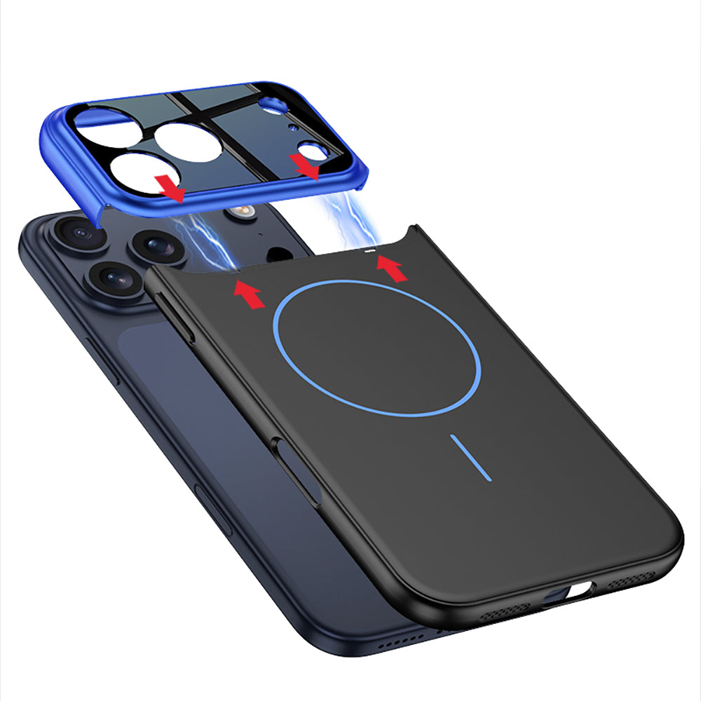Apple iPhone 17 Pro Kılıf M-safe Şarj Özellikli Çift Parçalı Zore Napoli Kapak
