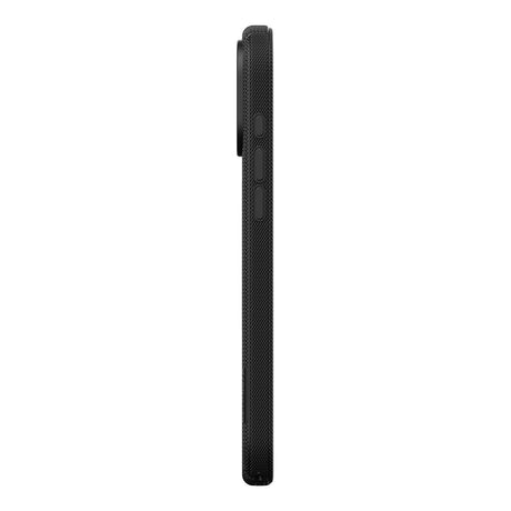 Apple iPhone 17 Pro Kılıf M-Safe Şarj Özellikli Çizgi Desenli Kumaş Dokulu Zore Paris Lorin Kapak
