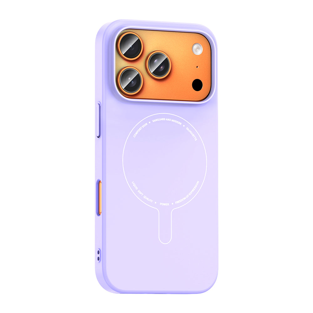 Apple iPhone 17 Pro Kılıf M-Safe Şarj Özellikli Kamera Korumalı Zore Elio Sert PC Kapak
