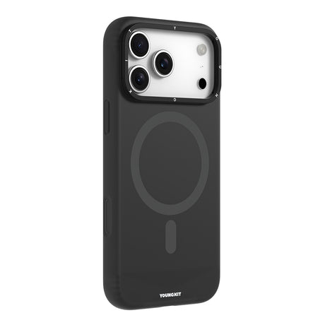 Apple iPhone 17 Pro Kılıf M-Safe Şarj Özellikli Kamera Standlı Youngkit Gel Cream Serisi Kapak