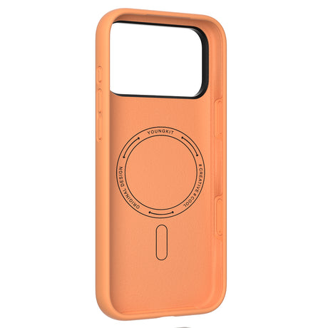 Apple iPhone 17 Pro Kılıf M-Safe Şarj Özellikli Kamera Standlı Youngkit Gel Cream Serisi Kapak