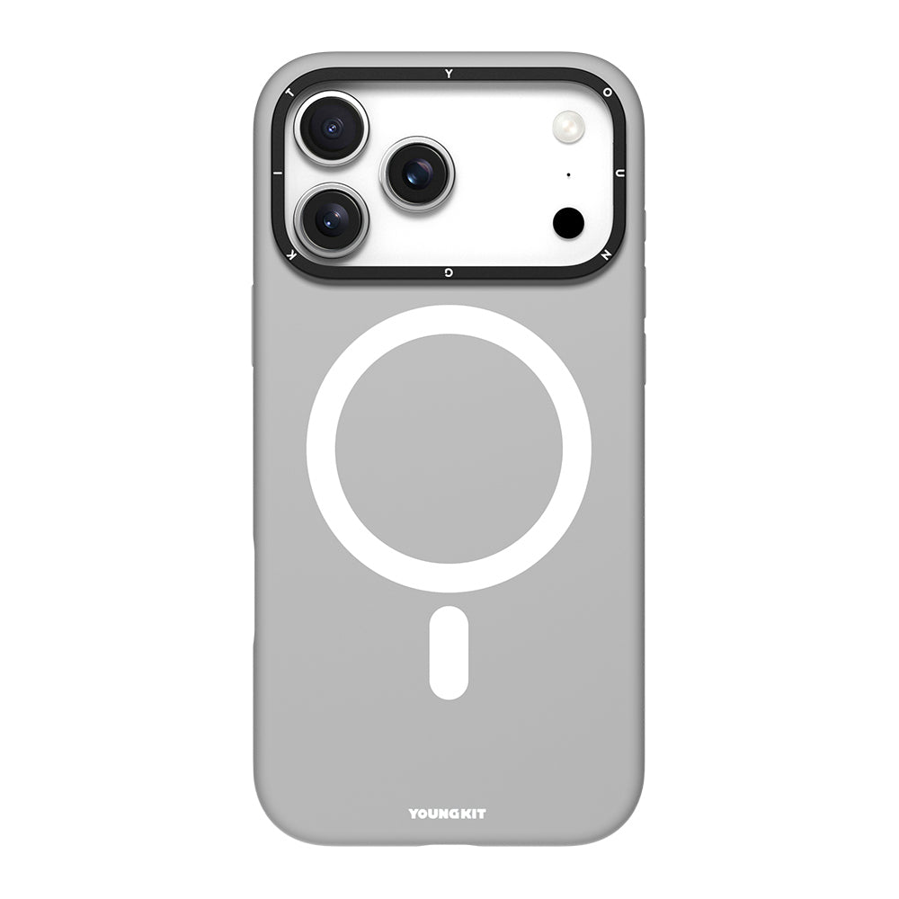 Apple iPhone 17 Pro Kılıf M-Safe Şarj Özellikli Kamera Standlı Youngkit Gel Cream Serisi Kapak