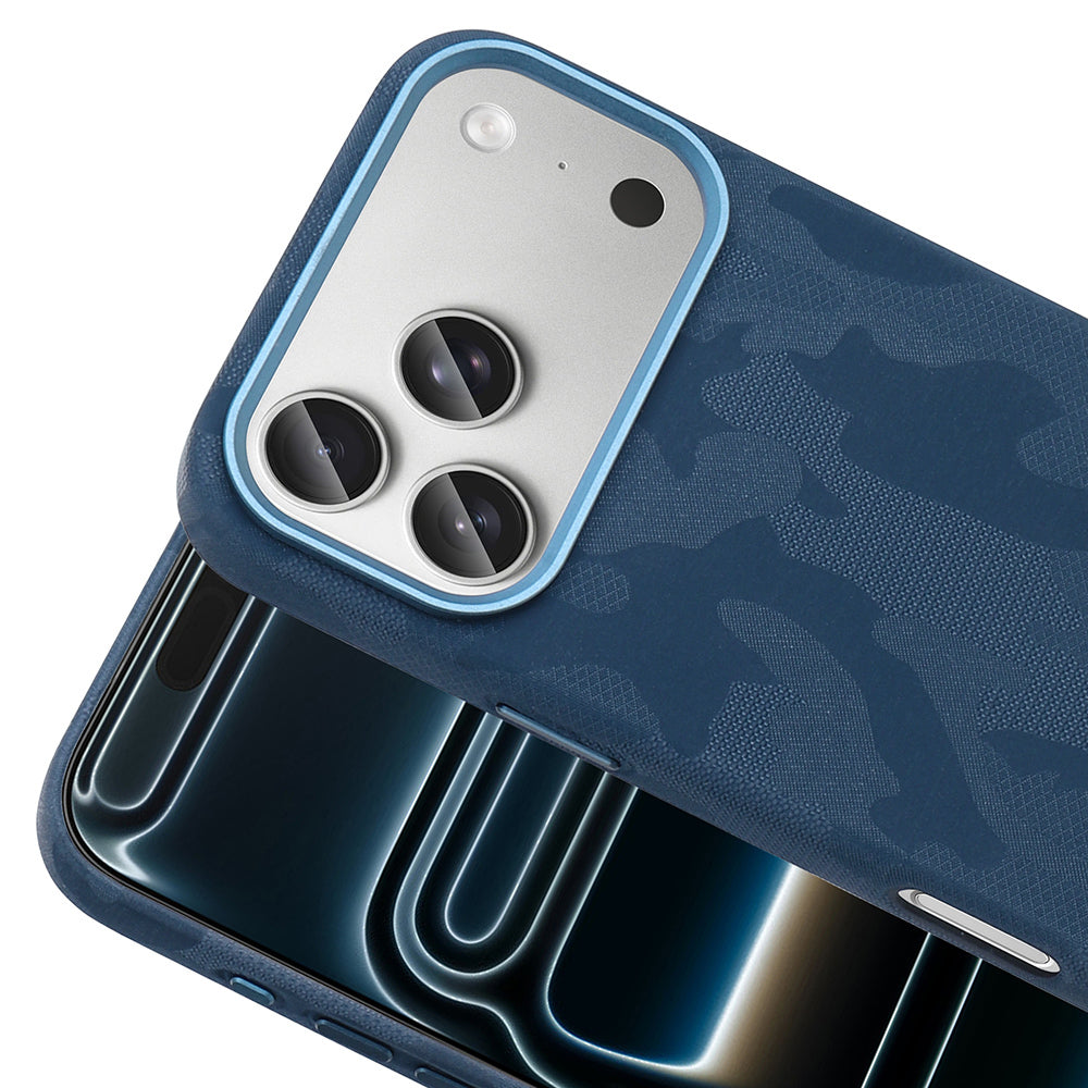 Apple iPhone 17 Pro Kılıf M-Safe Şarj Özellikli Kamuflaj Tasarımlı Zore Sera Sert PC Kapak