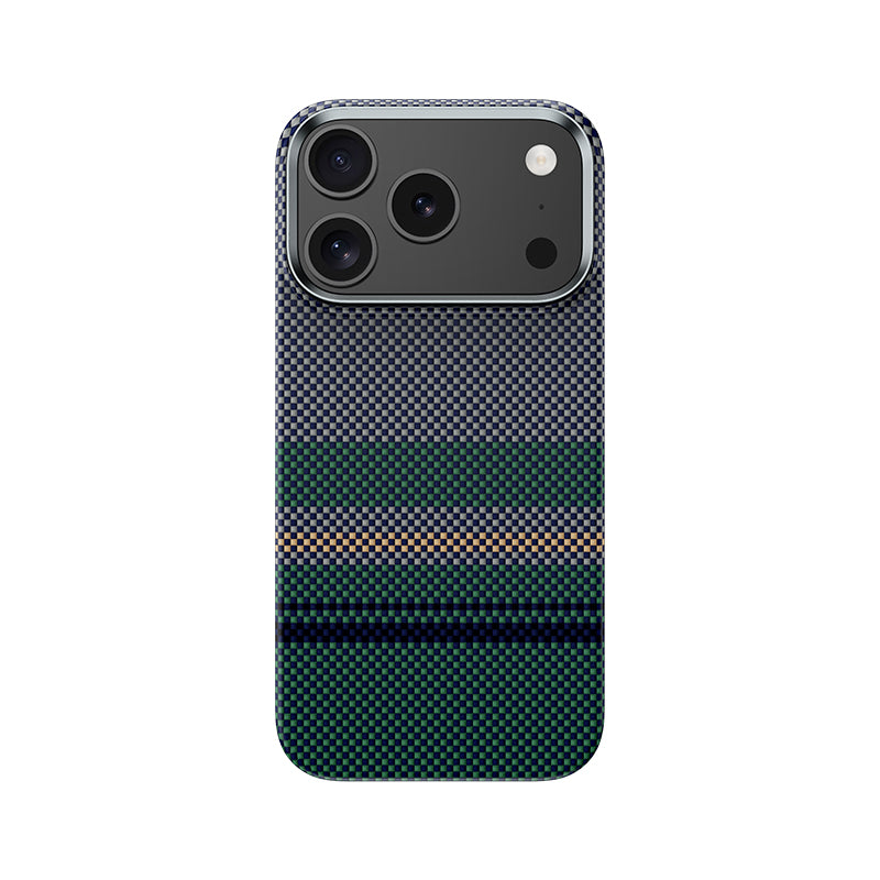 Apple iPhone 17 Pro Kılıf M-safe Şarj Özellikli Karbon Fiber Tasarımlı Benks Aurora ArmorAir Kevlar Kapak