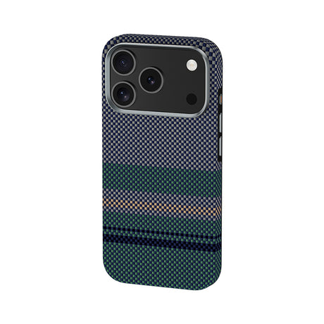 Apple iPhone 17 Pro Kılıf M-safe Şarj Özellikli Karbon Fiber Tasarımlı Benks Aurora ArmorPro Kevlar Kapak