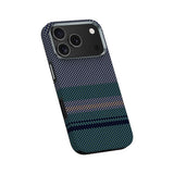 Apple iPhone 17 Pro Kılıf M-safe Şarj Özellikli Karbon Fiber Tasarımlı Benks Aurora ArmorPro Kevlar Kapak