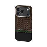 Apple iPhone 17 Pro Kılıf M-safe Şarj Özellikli Karbon Fiber Tasarımlı Benks Prestige ArmorPro Kevlar Kapak