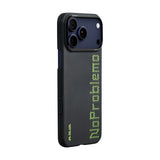Apple iPhone 17 Pro Kılıf M-safe Şarj Özellikli Lumintex Teknolojili Fosforlu Aramid Karbon Fiber Pitaka Tactile Woven Aries Serisi Kapak