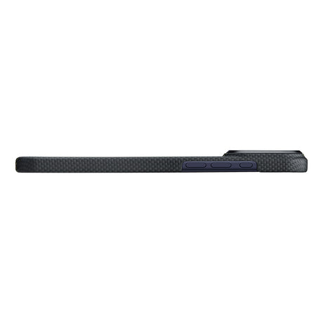 Apple iPhone 17 Pro Kılıf M-safe Şarj Özellikli Lumintex Teknolojili Fosforlu Aramid Karbon Fiber Pitaka Tactile Woven Aries Serisi Kapak