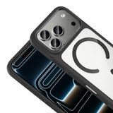 Apple iPhone 17 Pro Kılıf M-Safe Şarj Özellikli Metal Kamera Çerçeveli Zore Tiko Kapak