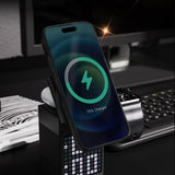 Apple iPhone 17 Pro Kılıf M-safe Şarj Özellikli Metal Standlı Lenyes CK225 Kevlar Kapak