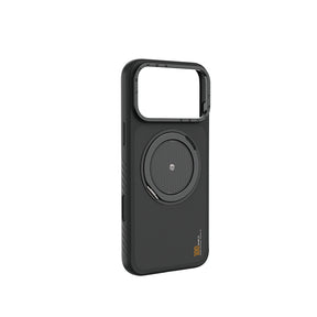 Apple iPhone 17 Pro Kılıf M-safe Şarj Özellikli Metal Standlı Lenyes CK225 Kevlar Kapak