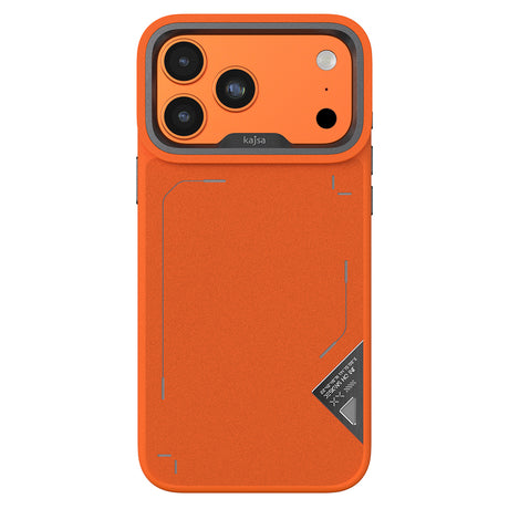 Apple iPhone 17 Pro Kılıf M-safe Şarj Özellikli O-Ring Metal Kamera Çerçeveli Kajsa Matrix Collection Kapak