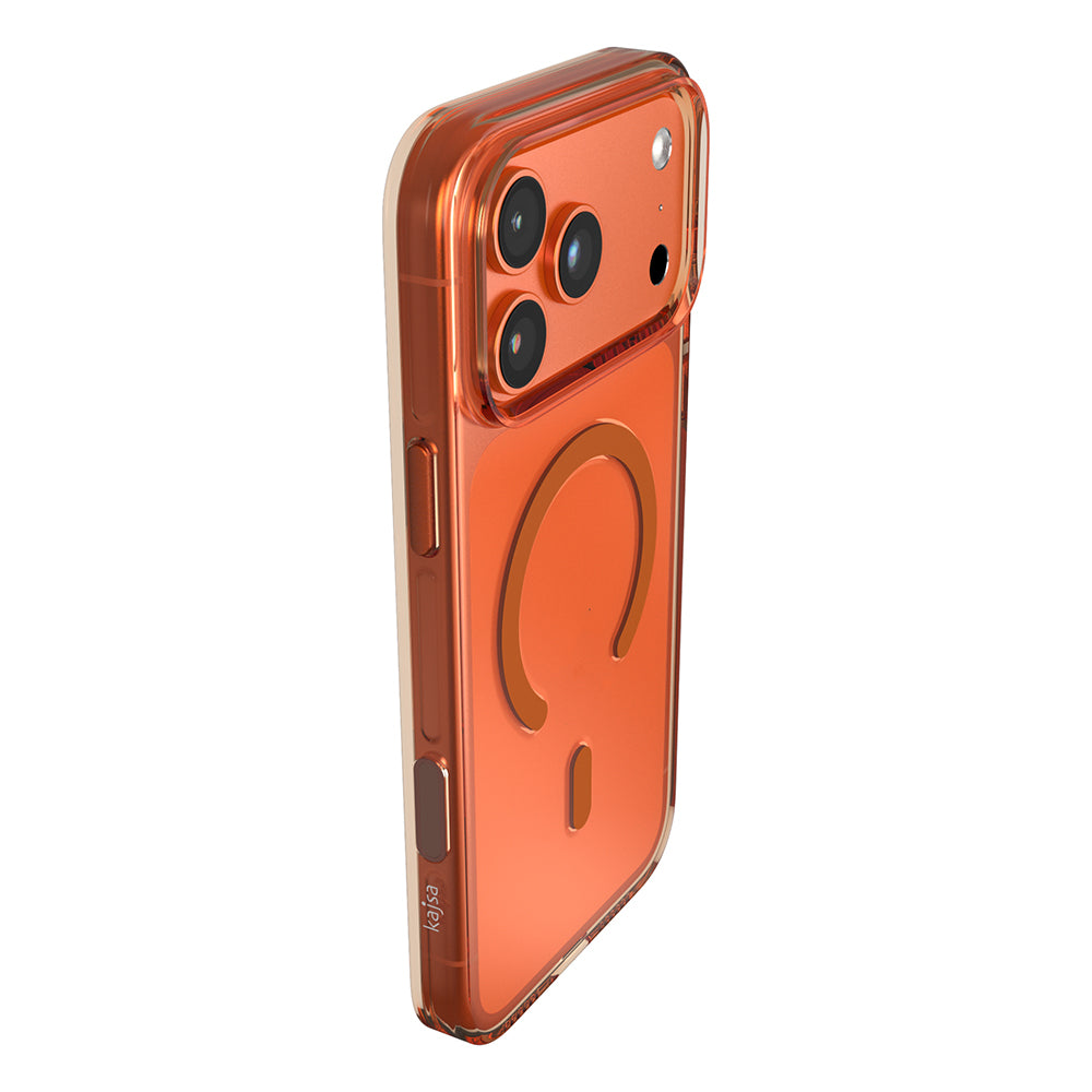 Apple iPhone 17 Pro Kılıf M-safe Şarj Özellikli O-Ring Şeffaf Kajsa Trans Shield Serisi Kapak