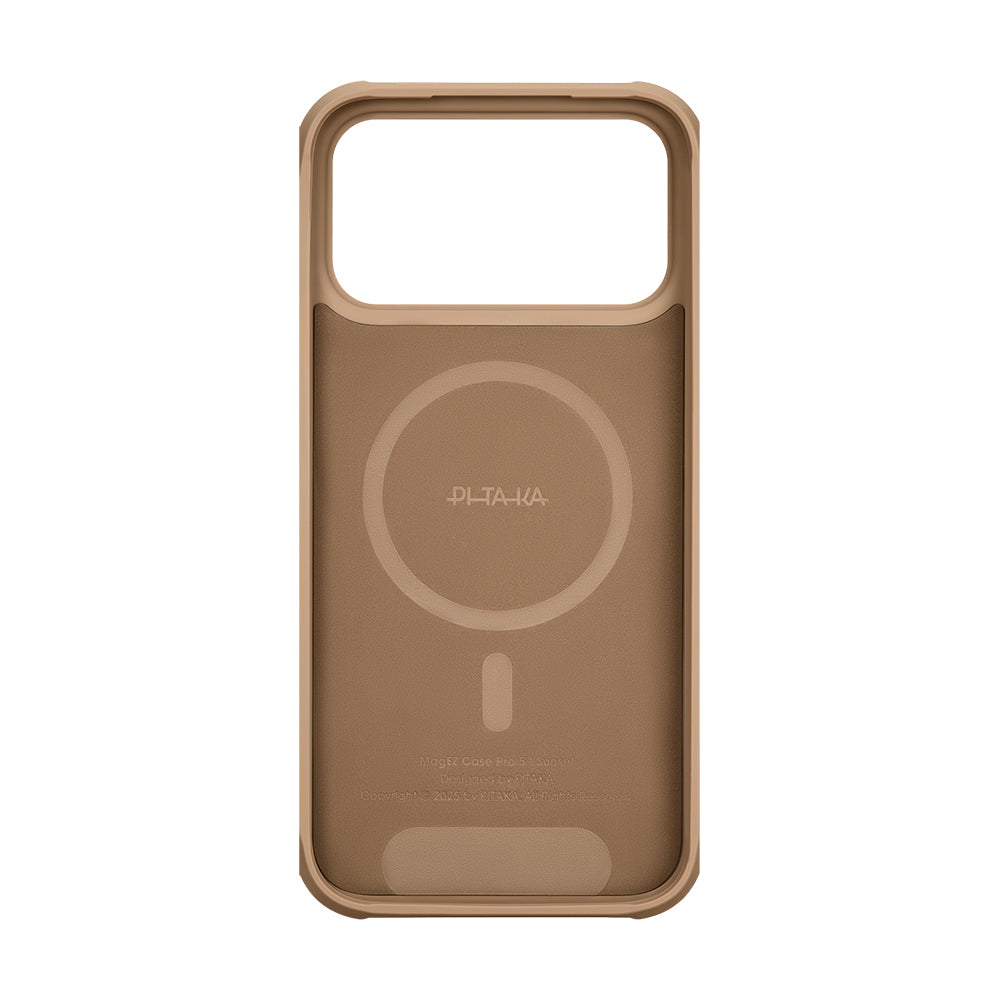 Apple iPhone 17 Pro Kılıf M-safe Şarj Özellikli Pitaka Tactile Woven Sunset-Moonrise Aramid Pro Guard Serisi Kapak