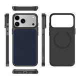 Apple iPhone 17 Pro Kılıf M-Safe Şarj Özellikli PU Zore Paris Trexo Sert PC Kapak
