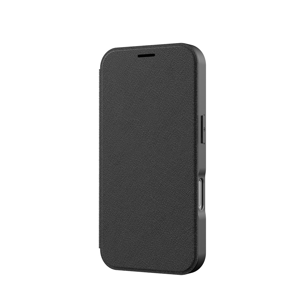 Apple iPhone 17 Pro Kılıf M-Safe Şarj Özellikli Raptic Air Folio Şeffaf Kartlıklı Kapaklı Kılıf