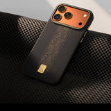 Apple iPhone 17 Pro Kılıf M-safe Şarj Özellikli Raptic Aramid Dual Rise Serisi 24 Ayar Altın Kaplamalı Karbon Kapak